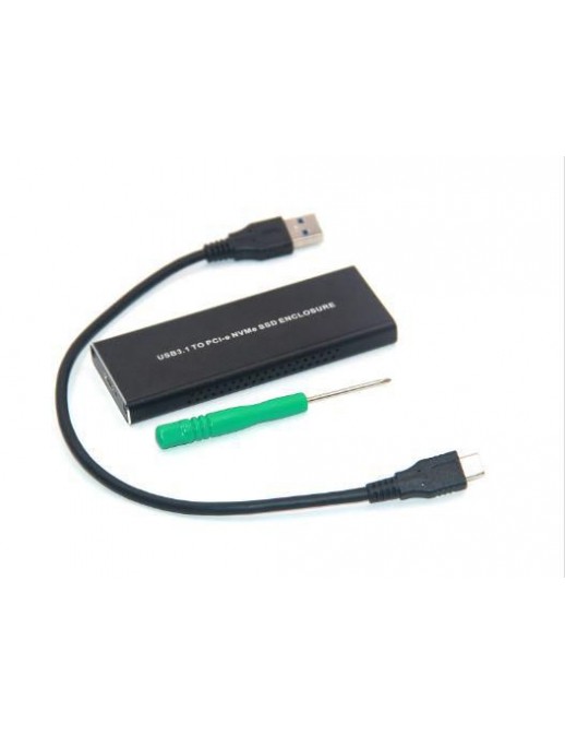 MSUB8001 MSUB8001 CoreParts M.2 PCIe NVME to USB 3.0 3.1 Enclosure Type M (Not only B) M.2 PCIe/NVME 30mm, 42mm, 60mm, 80mm 4...