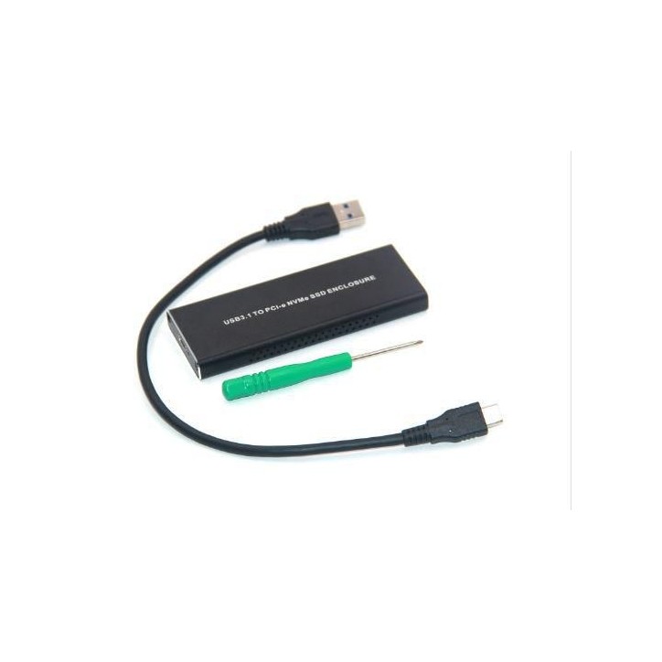 MSUB8001 CoreParts M.2 PCIe NVME to USB 3.0 3.1 Enclosure Type M (Not only B) M.2 PCIe/NVME 30mm, 42mm, 60mm, 80mm 42600