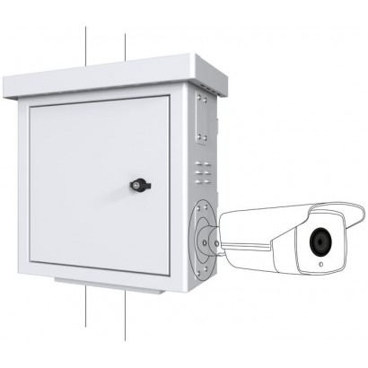 RCCTV001 RCCTV001 Lanview by Logon Mini Radius Pole Mounted CCTV Cabinet For 4 cameras RCCTV001