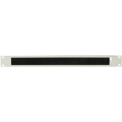 RAO200WH Lanview by Logon 1U 19" SIMPLE TYPE, BRUSHED CABLE ORGANIZER PANEL RAO200WH