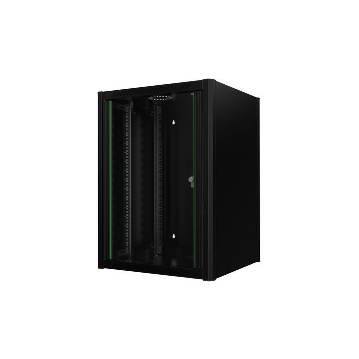 RWM16U56BL Lanview by Logon 19'' Rack Cabinet 16U 60 x 56 Wallmount RWM16U56BL