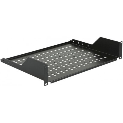 RAS210BL Lanview by Logon 2U 19" D350mm RACK MOUNT SHELF BLACK RAS210BL