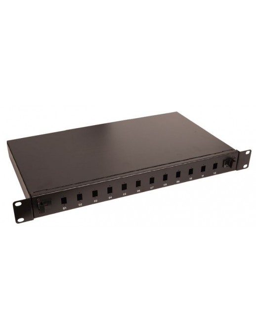 LVO231553 Lanview 12-Port Fibre patch panel for SC simplex/LC duplex connectors Fiber ODF