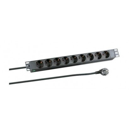 CABINETACC23 MicroConnect 8-way Outlet strip, 19" 3meter 1U