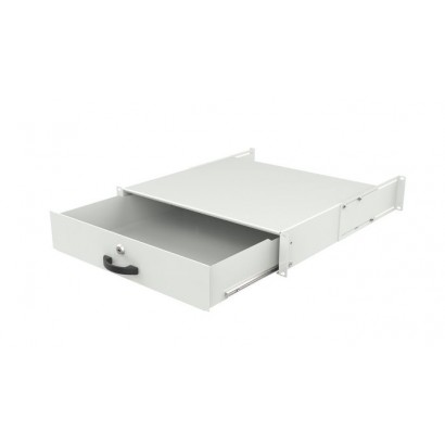 RAD105WH Lanview by Logon 2U 19" KEYBOARD, GENERAL USE, LOCKABLE DRAWER MODULE WHITE RAD105WH