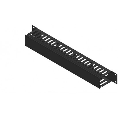RAO400BL-24 RAO400BL-24 Lanview by Logon 1U 19" SLIDING COVER CABLE MANAGEMENT PANEL BLACK 19-23, 19-19, RAO400BL