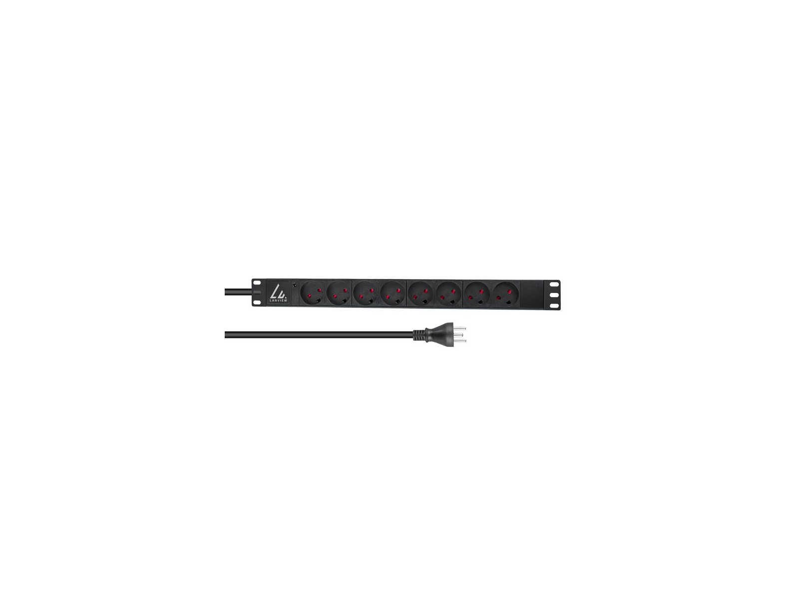 LVR-2MDK-LIC-DK8 LVR-2MDK-LIC-DK8 Lanview 19'' rack mount power strip, 2m, 13A with 8 x danish type K socket LVR-2MDK-LIC-DK8 LVR-2MDK-LIC-DK8 Lanview 19'' rack mount power strip, 2m, 13A with 8 x danish type K socket