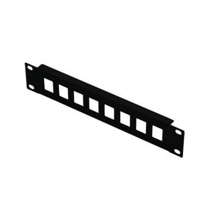 LKS675BL Lanview by Logon 1U 10" PATCH PANEL FOR KEYSTONE - 8-PORT UNEQUIPPED BLACK LKS675BL