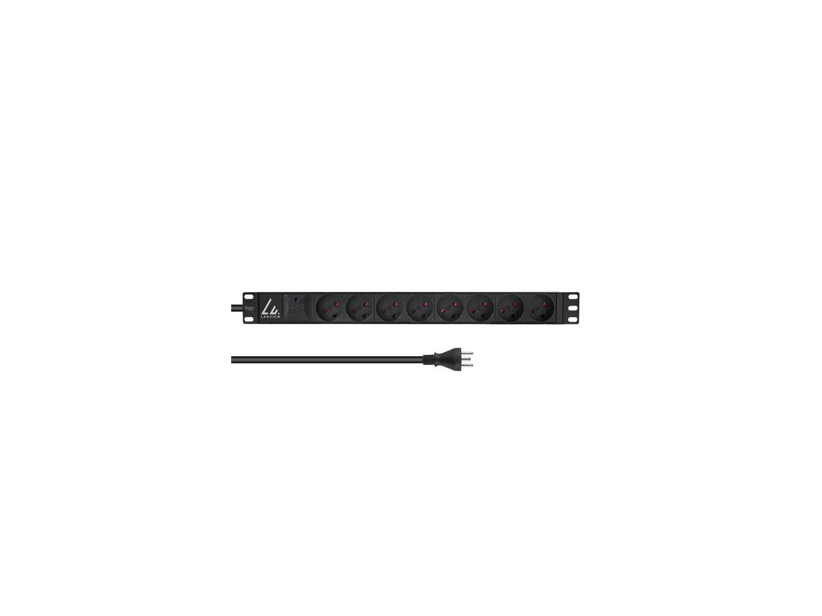 LVR-2MDK-SPD-DK8 LVR-2MDK-SPD-DK8 Lanview 19'' rack mount power strip 13A with 8 x danish type K socket LVR-2MDK-SPD-DK8 LVR-2MDK-SPD-DK8 Lanview 19'' rack mount power strip 13A with 8 x danish type K socket