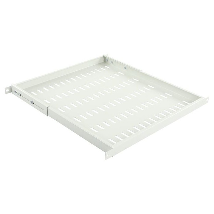 RAS800WH Lanview by Logon D470mm FIXED SHELF ADJUSTABLE SIDE ARM WHITE RAS800WH