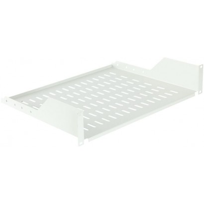 RAS210WH Lanview by Logon 2U 19" D350mm RACK MOUNT SHELF WHITE RAS210WH