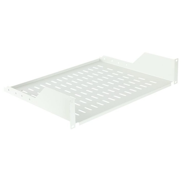 RAS210WH Lanview by Logon 2U 19" D350mm RACK MOUNT SHELF WHITE RAS210WH