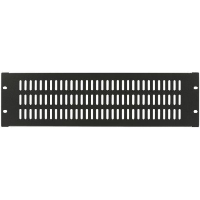 RAB210BL Lanview by Logon 3U 19" SCREW TYPE, VENTED BLANK PANEL BLACK RAB210BL