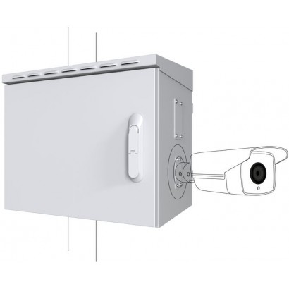 RCCTV005 Lanview by Logon Midi Classic Pole Mounted CCTV Cabinet For 4 cameras RCCTV005