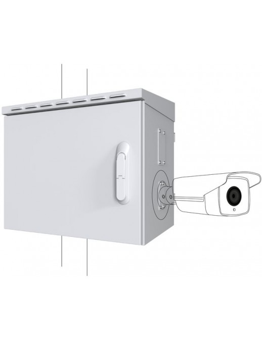 RCCTV005 Lanview by Logon Midi Classic Pole Mounted CCTV Cabinet For 4 cameras RCCTV005