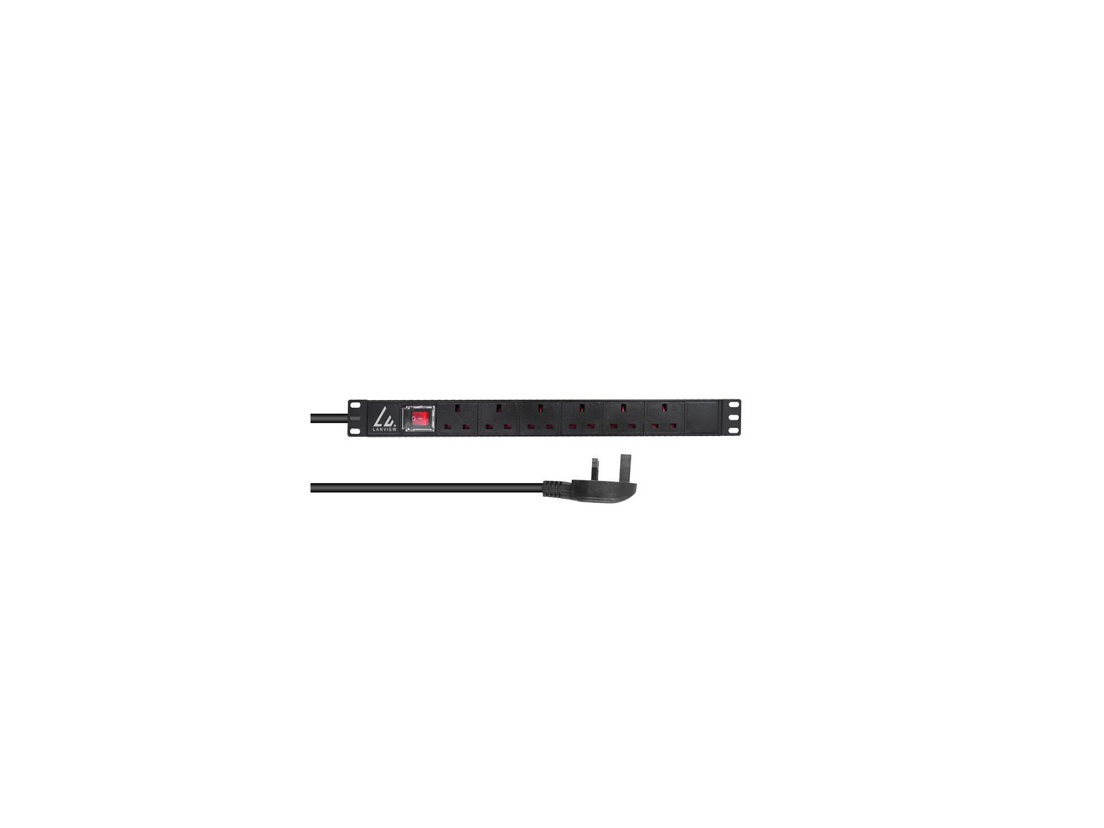 LVR-3MUK-SW-UK6 LVR-3MUK-SW-UK6 Lanview UK Rack mount 19" power strip, 3m, 1U 13A with 6 x UK sockets LVR-3MUK-SW-UK6 LVR-3MUK-SW-UK6 Lanview UK Rack mount 19" power strip, 3m, 1U 13A with 6 x UK sockets
