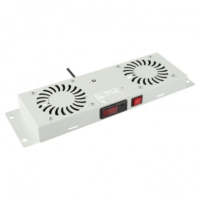 RAF205WH Lanview by Logon 2 FANS, DIGITAL THERMOSTAT CONTROLLED FAN MODULE WHITE RAF205WH