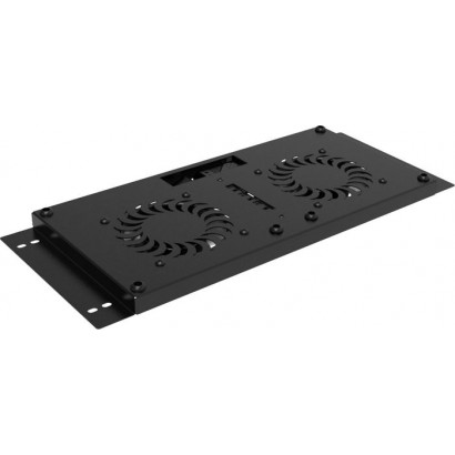 RAF325BL Lanview by Logon IP55 2+2 FANS, ANALOG THERMOSTAT RACK MOUNT FAN MODUL RAF325BL