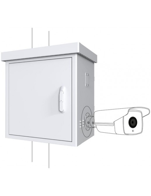 RCCTV003 Lanview by Logon Maxi Radius Pole Mounted CCTV Cabinet For 4 cameras RCCTV003