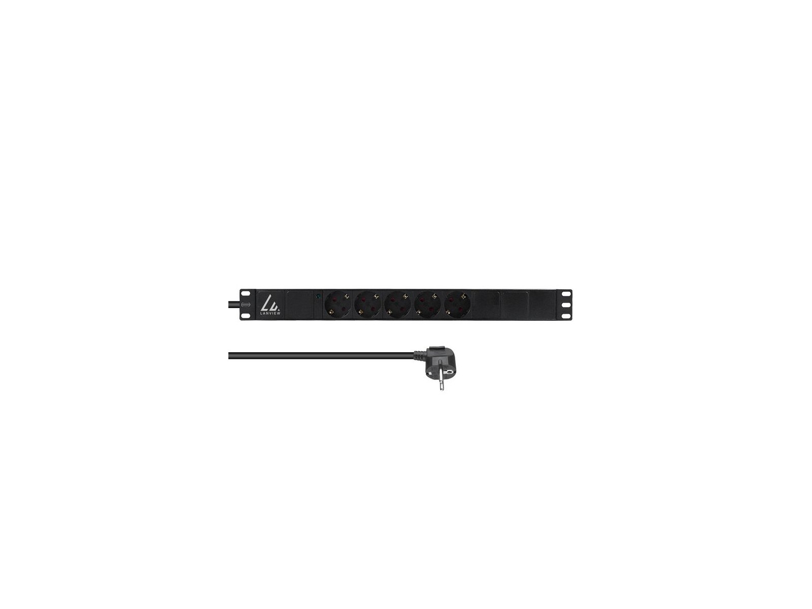 LVR-3MSCH-LIC-SCH5 LVR-3MSCH-LIC-SCH5 Lanview 19'' rack mount power strip, 10A with 5 x Schuko type F socket LVR-3MSCH-LIC-SCH5 LVR-3MSCH-LIC-SCH5 Lanview 19'' rack mount power strip, 10A with 5 x Schuko type F socket