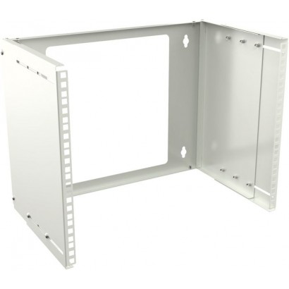 RAR215WH Lanview by Logon 19'' 8U Adjustable Depth Open Frame Rack Wall Mount RAR215WH