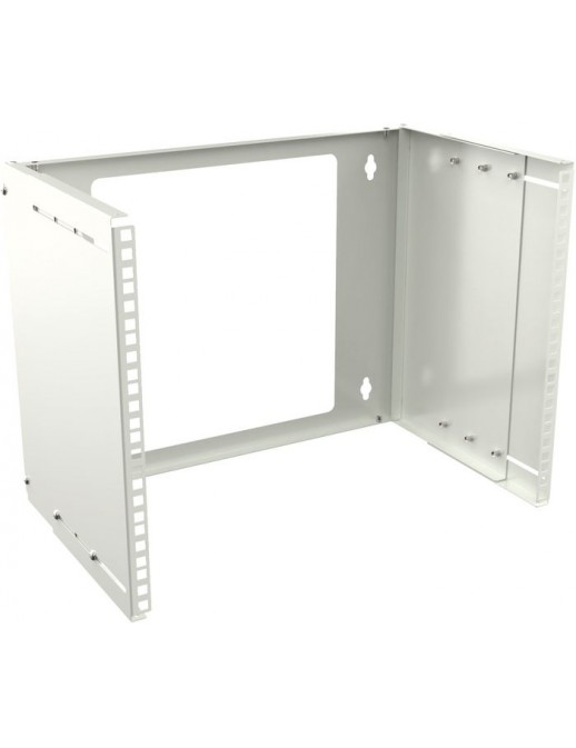 RAR215WH Lanview by Logon 19'' 8U Adjustable Depth Open Frame Rack Wall Mount RAR215WH