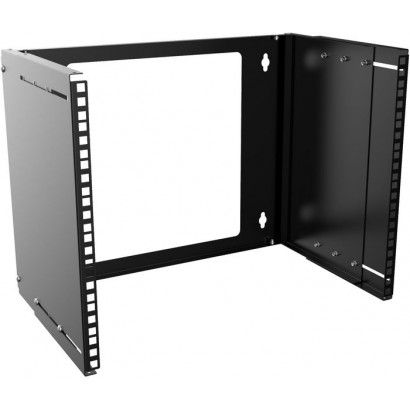 RAR215BL Lanview by Logon 19'' 8U Adjustable Depth Open Frame Rack Wall Mount RAR215BL