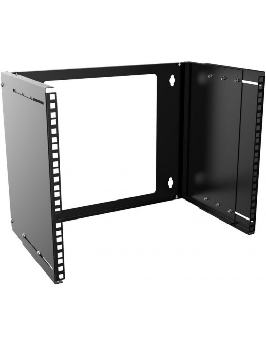 RAR215BL Lanview by Logon 19'' 8U Adjustable Depth Open Frame Rack Wall Mount RAR215BL