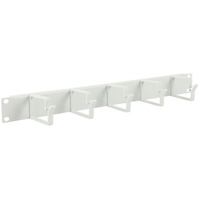 RAO100WH RAO100WH Lanview by Logon 1U 19" CABLE ORGANIZER PANEL, 5 HOOK WHITE RAO100WH