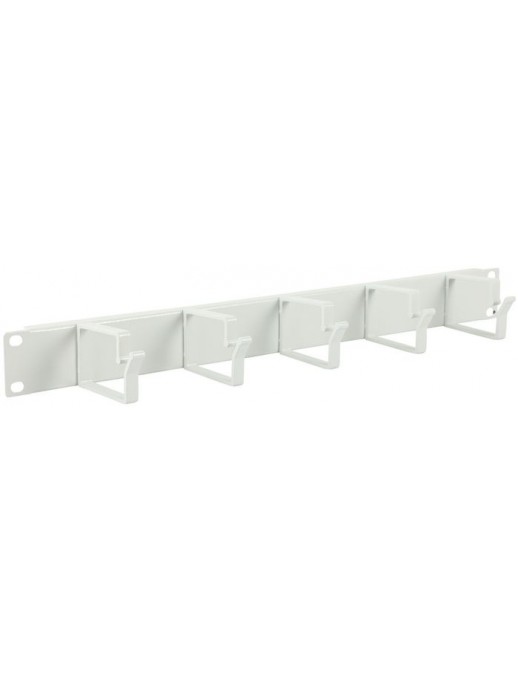 RAO100WH RAO100WH Lanview by Logon 1U 19" CABLE ORGANIZER PANEL, 5 HOOK WHITE RAO100WH