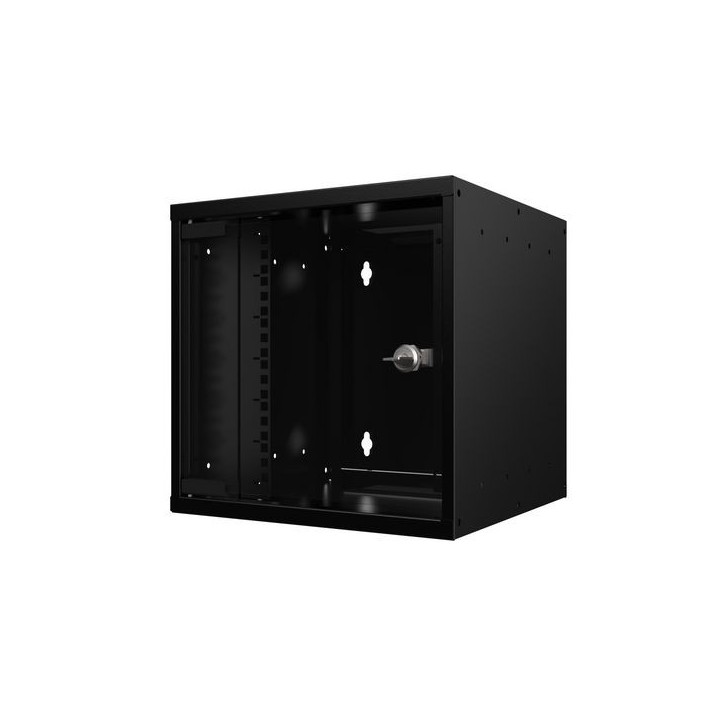 RSM09U30MNBL Lanview by Logon 10'' Rack Cabinet 9U 31 x 30 SOHO Wallmount Unassembled RSM09U30MNBL