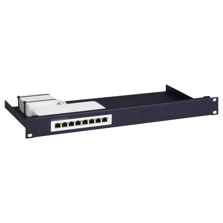 RM-UB-T4 Rackmount IT Rack mount kit for UniFi Lite 8 PoE, 19", 1U, Metallic Dark Blue, 44 x 482 x 217mm
