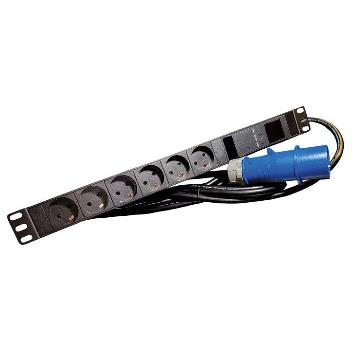LVR261876D Lanview 19'' rack mount power strip, 4m, 16A with 6 x Danish type K grounded sockets LVR261876D Lanview 19'' rack mount power strip, 4m, 16A with 6 x Danish type K grounded sockets