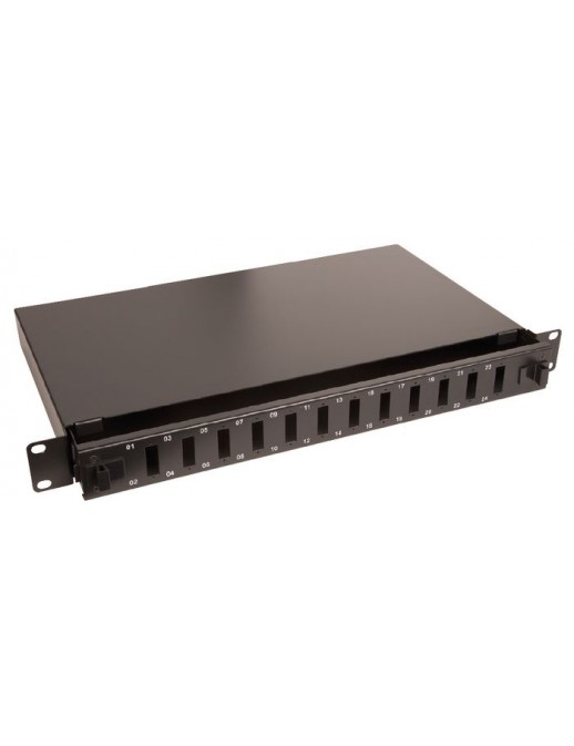 LVO231551 Lanview 12-Port Fibre patch panel for SC duplex/LC Quad connectors Fiber ODF