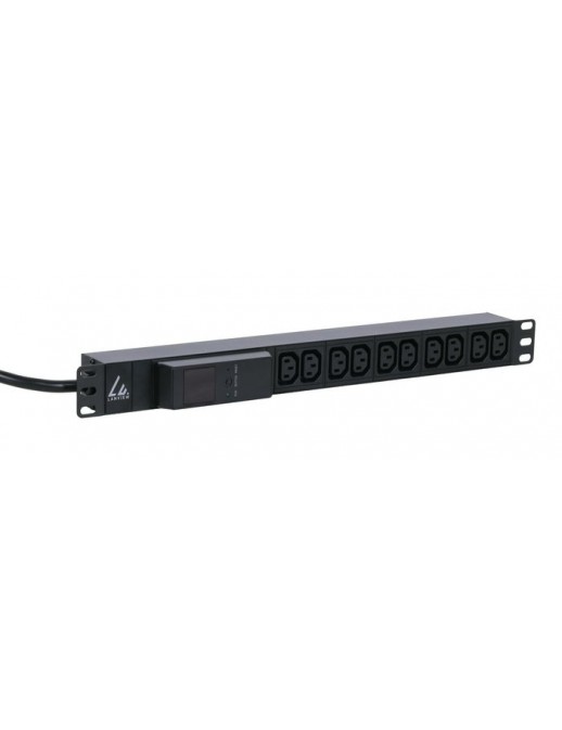 LVR261877 LVR261877 Lanview 19'' rack mount power strip, 3m, 16A with 10 x C13 socket and AMP meter