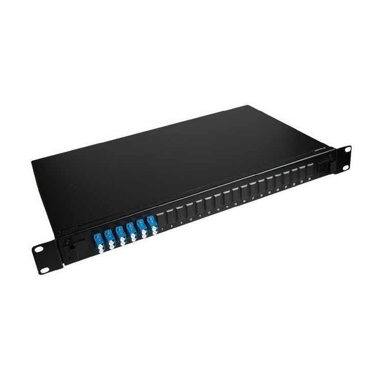 LVO233835 Lanview 24-Port Fibre patch panel mounted with 6 x LC duplex Single Mode connectors