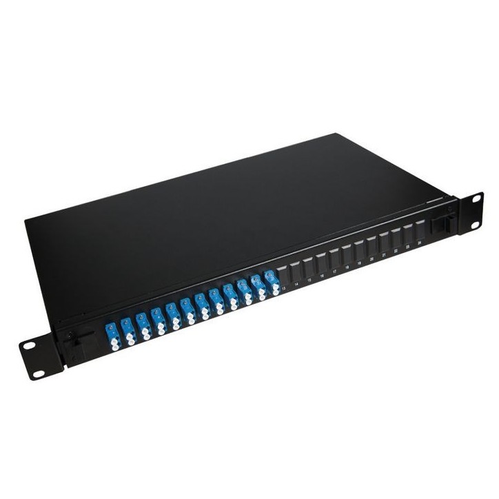 LVO233840 Lanview 24-Port Fibre patch panel mounted with 12 x LC duplex Single Mode connectors
