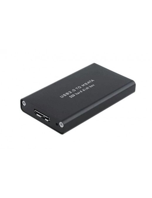 MSUB3302 MSUB3302 CoreParts mSATA to USB3.0 SSD Enclosure MSUB3302, HDD/SSD enclosure, mSATA, Hot-swap, USB connectivity, Bla...