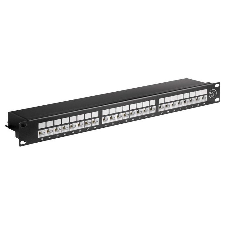 PP-022 MicroConnect Cat6a 24 port 19" Patch Panel LPP245