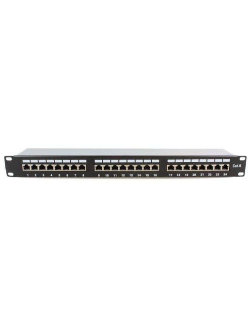 PP-007 PP-007 MicroConnect 19" FTP, Cat.6 patch panel, 24 port