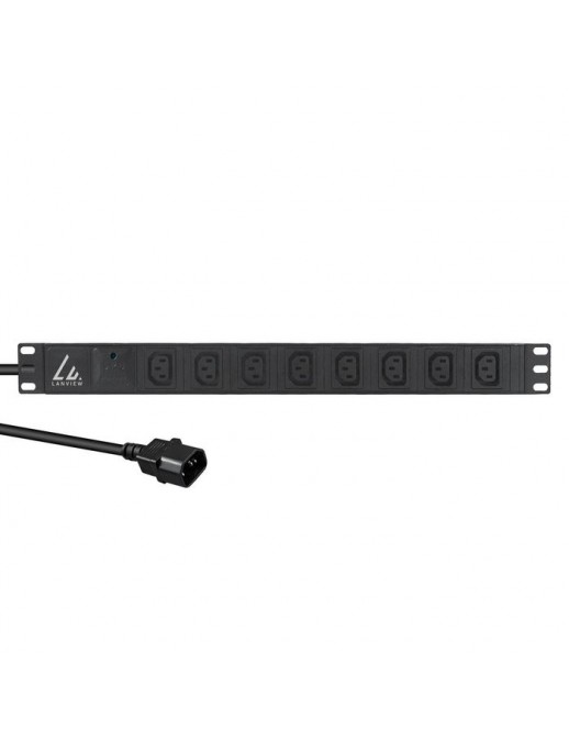 LVR-2MC14-SPD-C13X8 Lanview 19'' rack mount power strip, 2m, 13A with 8 x C13 outlets