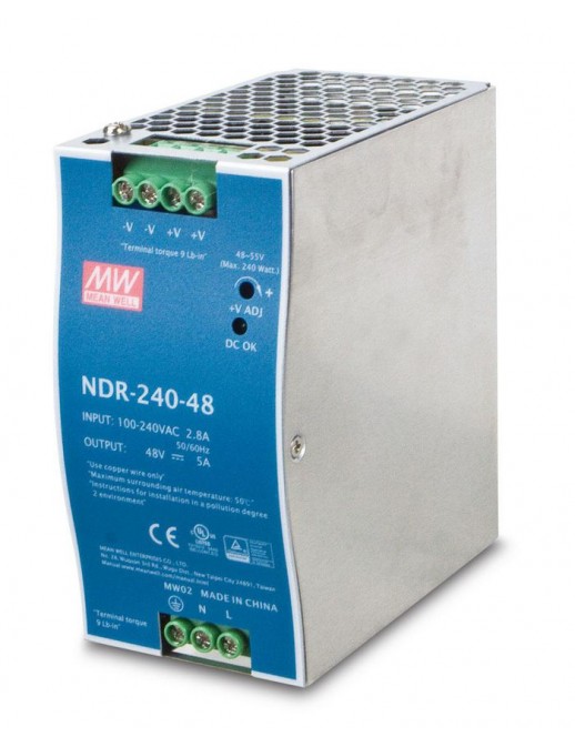 PWR-240-48 Planet DC Single Output Industrial DIN Rail Power Supply Units NDR-240-48