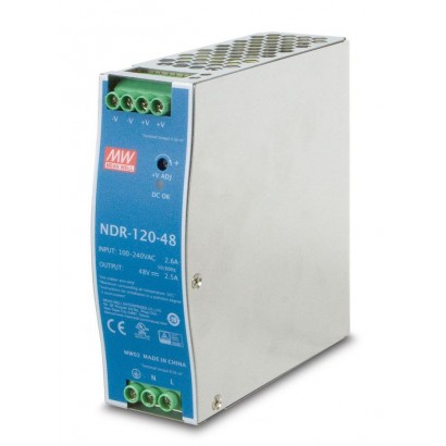 PWR-120-48 PWR-120-48 Planet DC Single Output Industrial DIN Rail Power Supply Units NDR-120-48