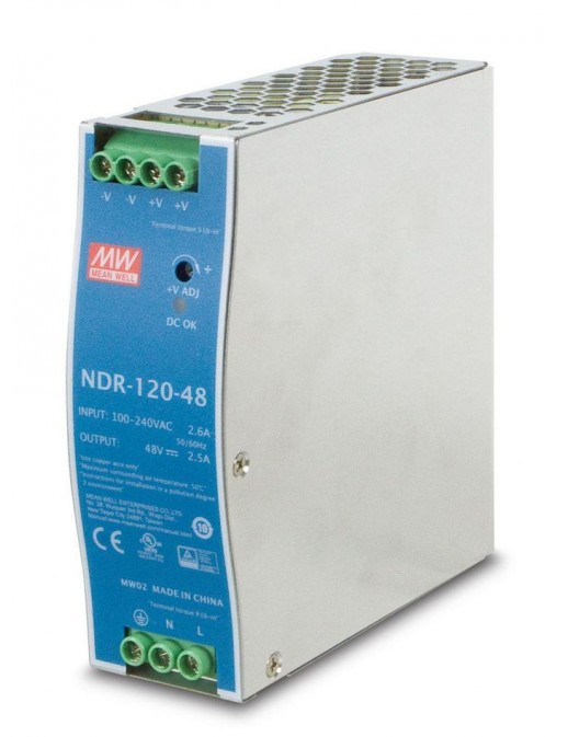PWR-120-48 PWR-120-48 Planet DC Single Output Industrial DIN Rail Power Supply Units NDR-120-48