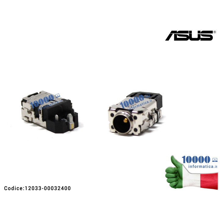 Connettore di Alimentazione DC Power Jack ASUS ZenBook UX330C UX330CA UX330U UX330UA UX331U UX331UA UX331UAL UX331UN UX430UA UX430UN UX430UQ UX461U UX461UA UX461UN X411UN X411UA X411UF X411UQ VivoBook S14 S410U S410UA S410UF S410UQ S410UN