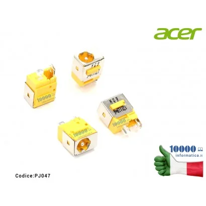 PJ047A Connettore DC Power Jack PJ047 (65W) ACER Aspire 5720 5720G 5720Z 5735 7535 7535G 7735Z Extensa 5210 5220 5230