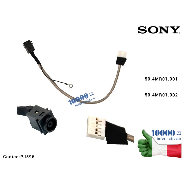 Connettore DC Power Jack PJ596 SONY SVE17 SVE171 (Z70CR) SVE171A11M SVE171G12L SVE171E13L SVE171C11M SVE171C4E SVE171D4E SVE17 Z70CR SVE171G11M 50.4MR01.001 50.4MR01.002 Connettore DC Power Jack PJ596 SONY SVE17 SVE171 (Z70CR) SVE171A11M SVE171G12L SVE171E13L SVE171C11M SVE171C4E SVE171D4E SVE17 Z70CR SVE171G11M 50.4MR01.001 50.4MR01.002