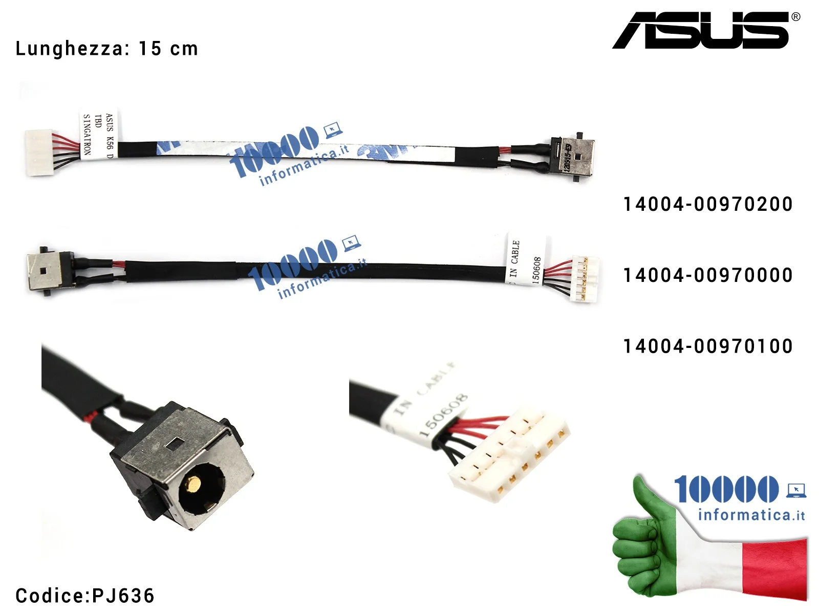 PJ636 Connettore di Alimentazione DC Power Jack PJ636 ASUS K56 K56C K56CA K56CM S56C S56CA X550C X550CA X550CC S550C S550CA S... PJ636 Connettore di Alimentazione DC Power Jack PJ636 ASUS K56 K56C K56CA K56CM S56C S56CA X550C X550CA X550CC S550C S550CA S...