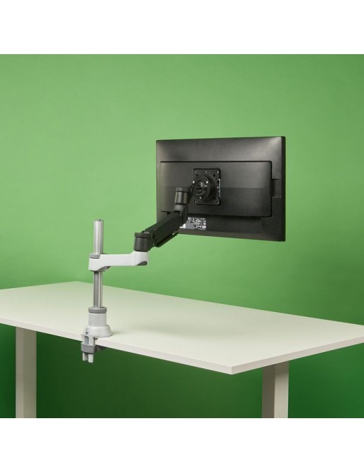 RGOVLCA4SI RGOVLCA4SI R-Go Tools R-Go Caparo 4 D2, Circular Single Monitor Arm, Desk Mount, Gas Spring, 3-9kg, Black-Silver, ...