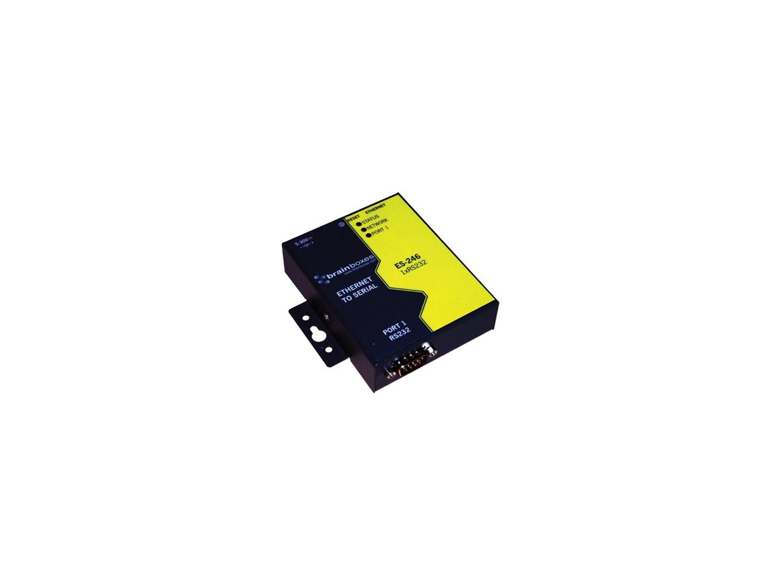 ES-246 ES-246 Brainboxes 1 Port RS232 Ethernet to Serial Adapter ES-246 ES-246 Brainboxes 1 Port RS232 Ethernet to Serial Adapter
